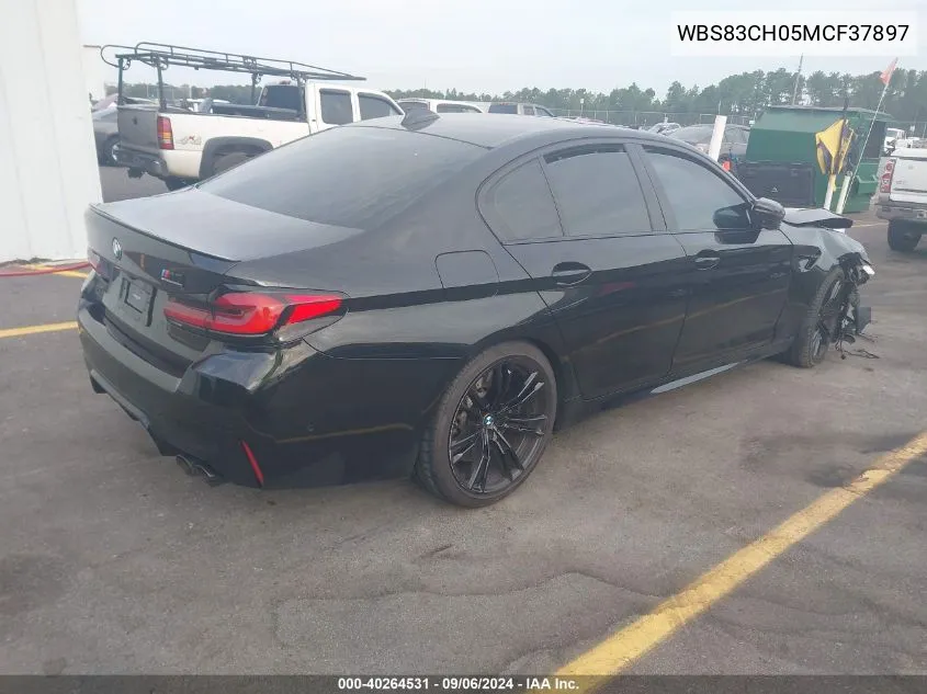 2021 BMW M5 VIN: WBS83CH05MCF37897 Lot: 40264531