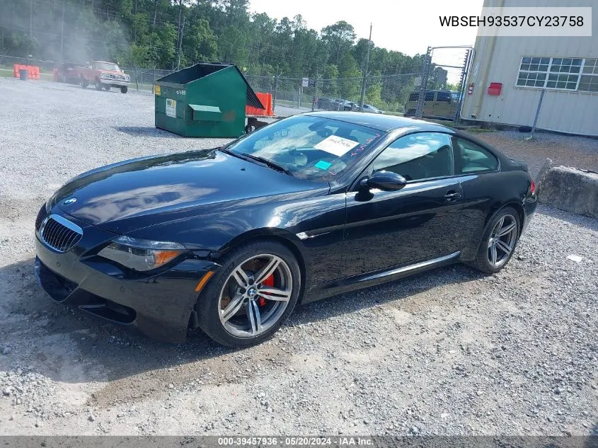 WBSEH93537CY23758 2007 BMW M6