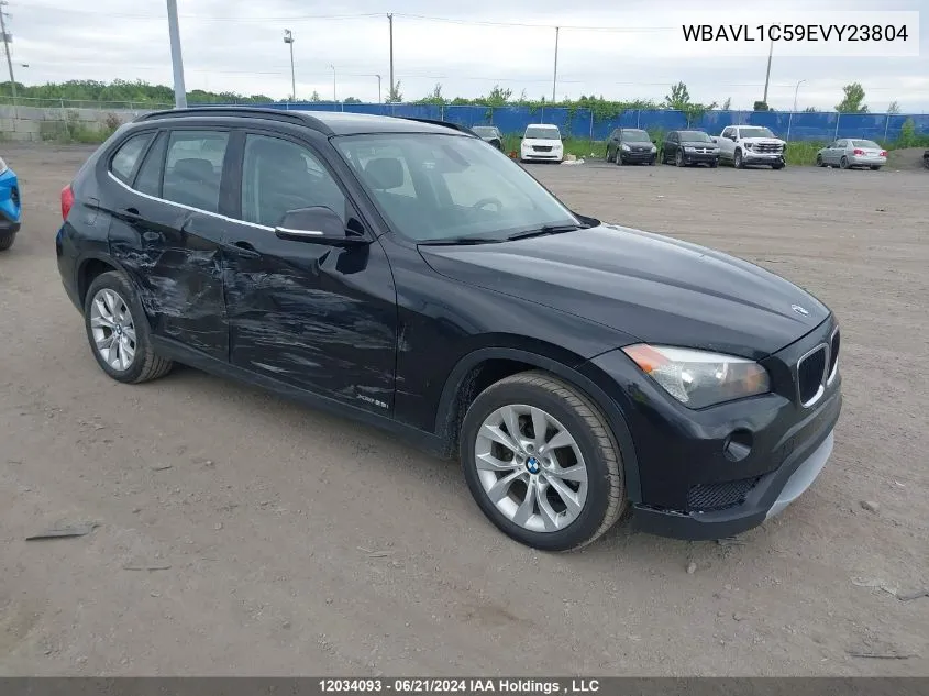 2014 BMW X1 VIN: WBAVL1C59EVY23804 Lot: 12034093