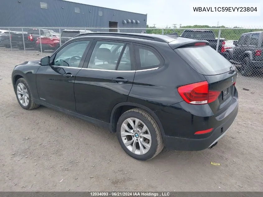 2014 BMW X1 VIN: WBAVL1C59EVY23804 Lot: 12034093