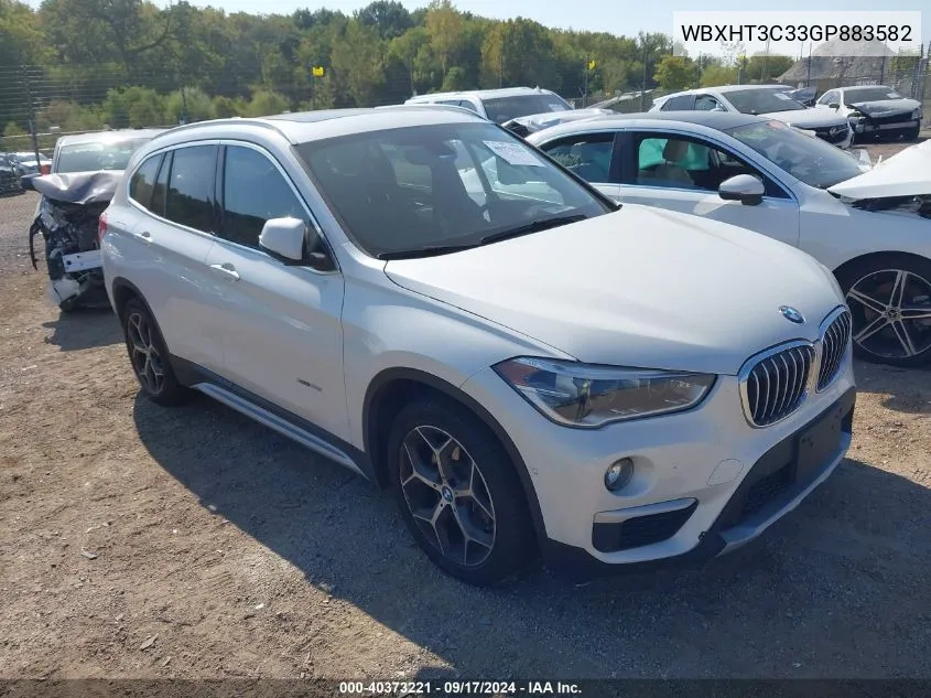 2016 BMW X1 xDrive28I VIN: WBXHT3C33GP883582 Lot: 40373221