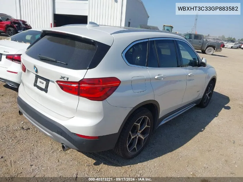 2016 BMW X1 xDrive28I VIN: WBXHT3C33GP883582 Lot: 40373221