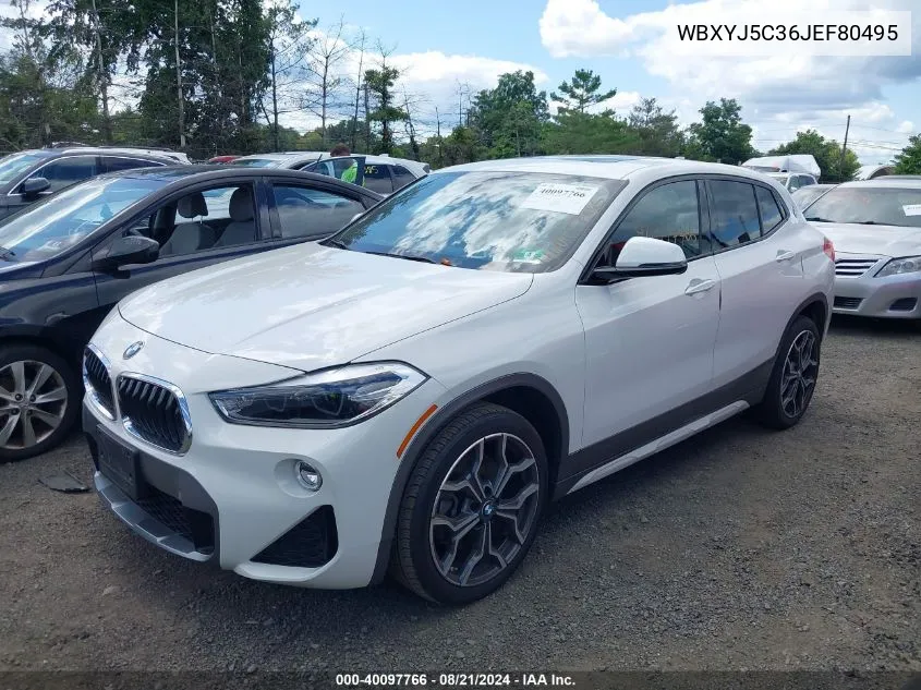 2018 BMW X2 xDrive28I VIN: WBXYJ5C36JEF80495 Lot: 40097766