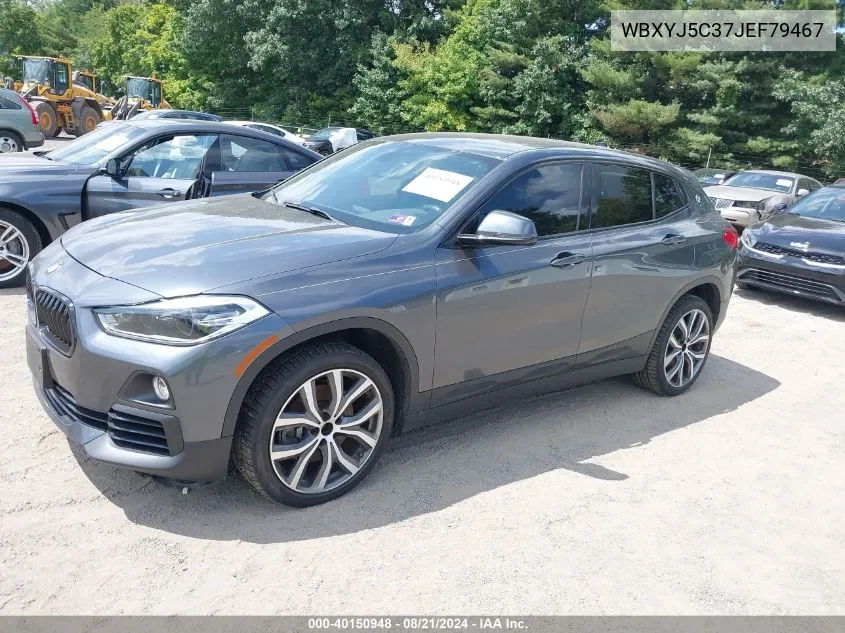 2018 BMW X2 xDrive28I VIN: WBXYJ5C37JEF79467 Lot: 40150948