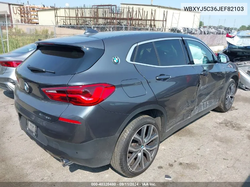 2018 BMW X2 xDrive28I VIN: WBXYJ5C36JEF82103 Lot: 40320480