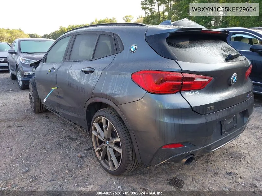 2019 BMW X2 M35I VIN: WBXYN1C55KEF29604 Lot: 40297528