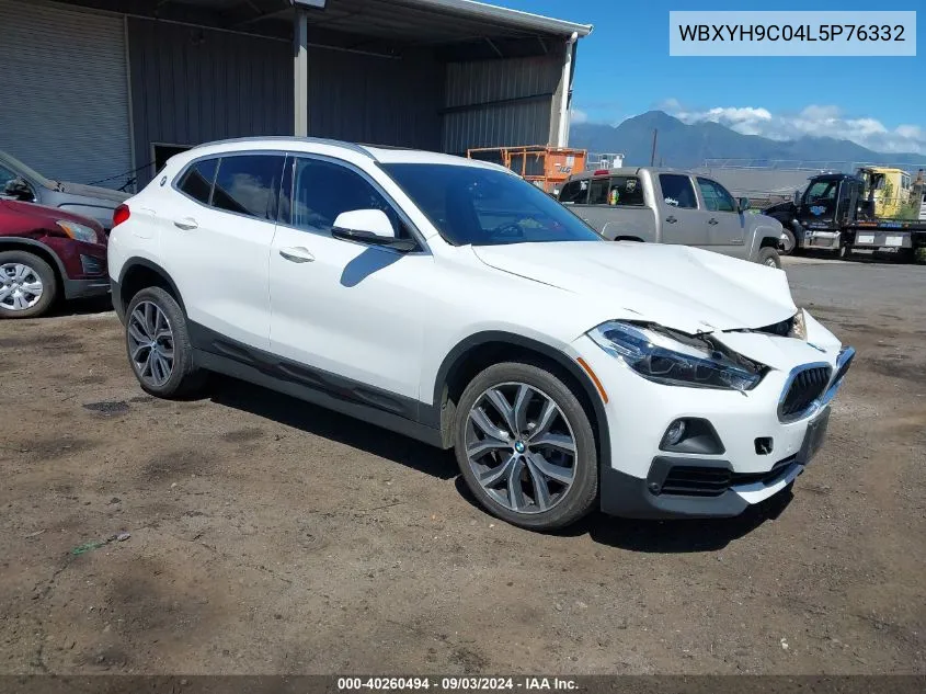 2020 BMW X2 Sdrive28I VIN: WBXYH9C04L5P76332 Lot: 40260494