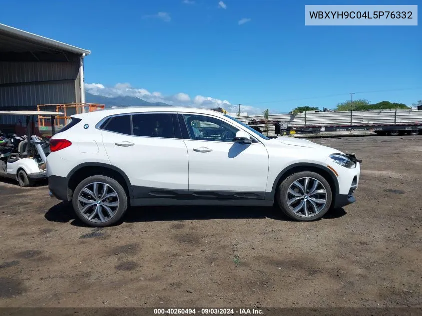 2020 BMW X2 Sdrive28I VIN: WBXYH9C04L5P76332 Lot: 40260494