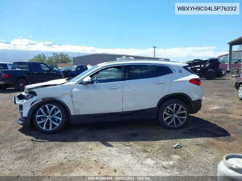 2020 BMW X2 Sdrive28I VIN: WBXYH9C04L5P76332 Lot: 40260494