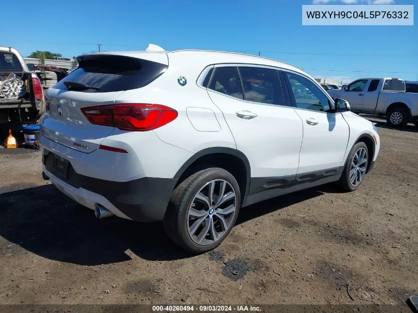 2020 BMW X2 Sdrive28I VIN: WBXYH9C04L5P76332 Lot: 40260494