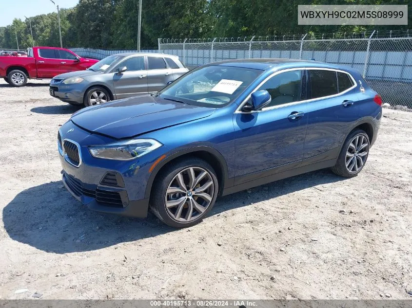 2021 BMW X2 Sdrive28I VIN: WBXYH9C02M5S08999 Lot: 40195713