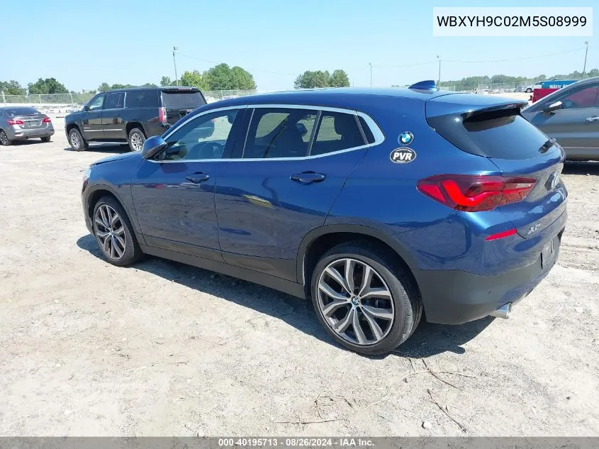 2021 BMW X2 Sdrive28I VIN: WBXYH9C02M5S08999 Lot: 40195713