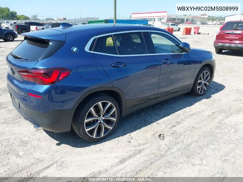 2021 BMW X2 Sdrive28I VIN: WBXYH9C02M5S08999 Lot: 40195713