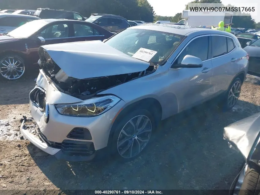 2021 BMW X2 Sdrive28I VIN: WBXYH9C07M5S17665 Lot: 40290761