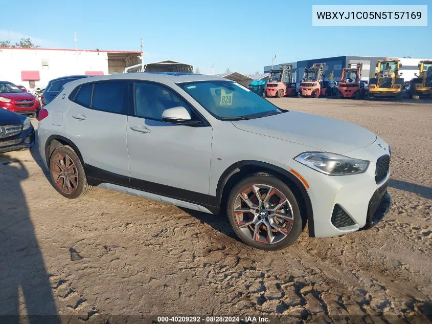 2022 BMW X2 xDrive28I VIN: WBXYJ1C05N5T57169 Lot: 40209292