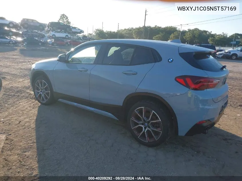 2022 BMW X2 xDrive28I VIN: WBXYJ1C05N5T57169 Lot: 40209292