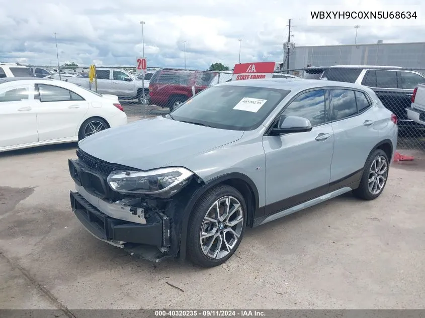 2022 BMW X2 Sdrive28I VIN: WBXYH9C0XN5U68634 Lot: 40320235