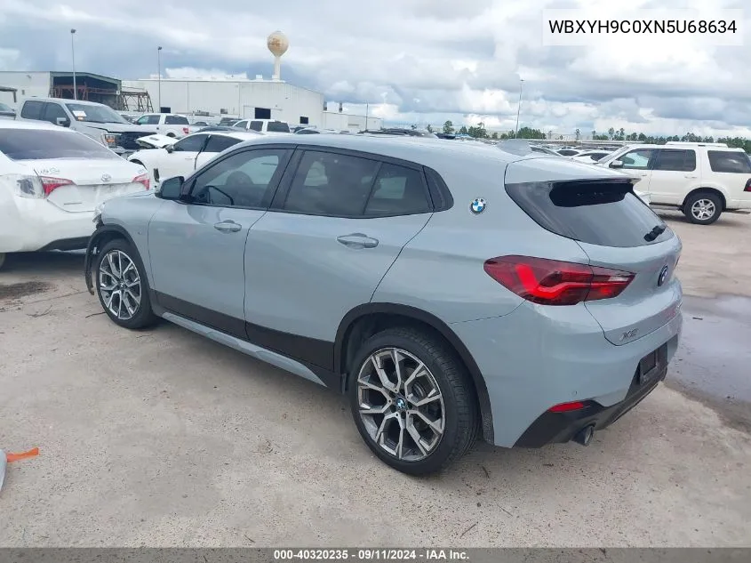 2022 BMW X2 Sdrive28I VIN: WBXYH9C0XN5U68634 Lot: 40320235