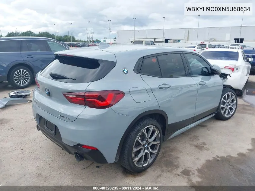 2022 BMW X2 Sdrive28I VIN: WBXYH9C0XN5U68634 Lot: 40320235