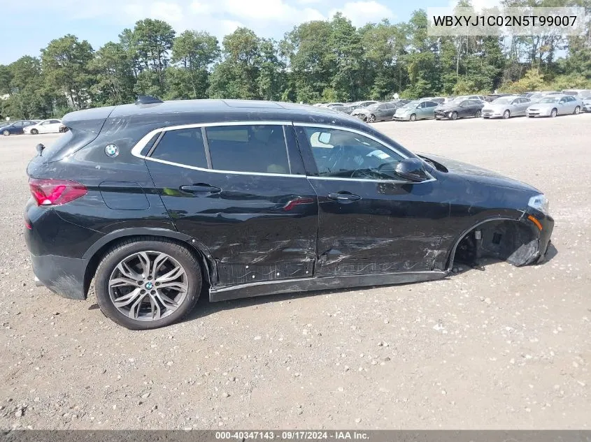 2022 BMW X2 xDrive28I VIN: WBXYJ1C02N5T99007 Lot: 40347143