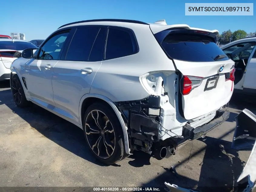 2020 BMW X3 M Competition VIN: 5YMTS0C0XL9B97112 Lot: 40158208