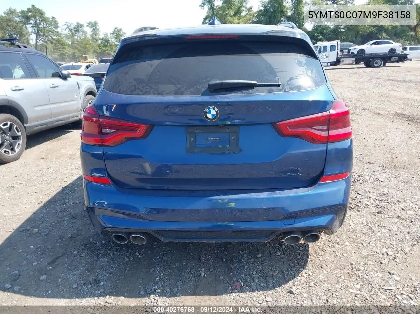 5YMTS0C07M9F38158 2021 BMW X3 M