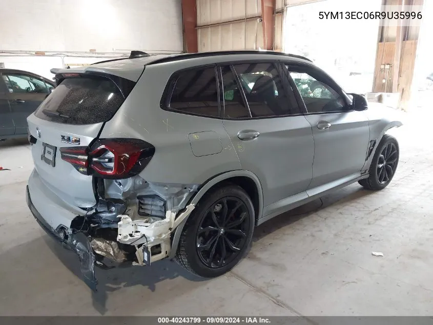 2024 BMW X3 M VIN: 5YM13EC06R9U35996 Lot: 40243799