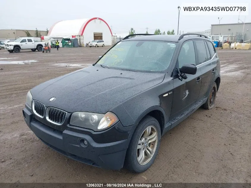 WBXPA93435WD07798 2005 BMW X3