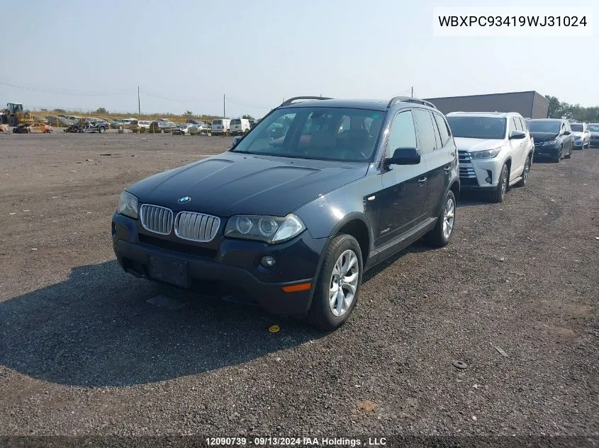 WBXPC93419WJ31024 2009 BMW X3