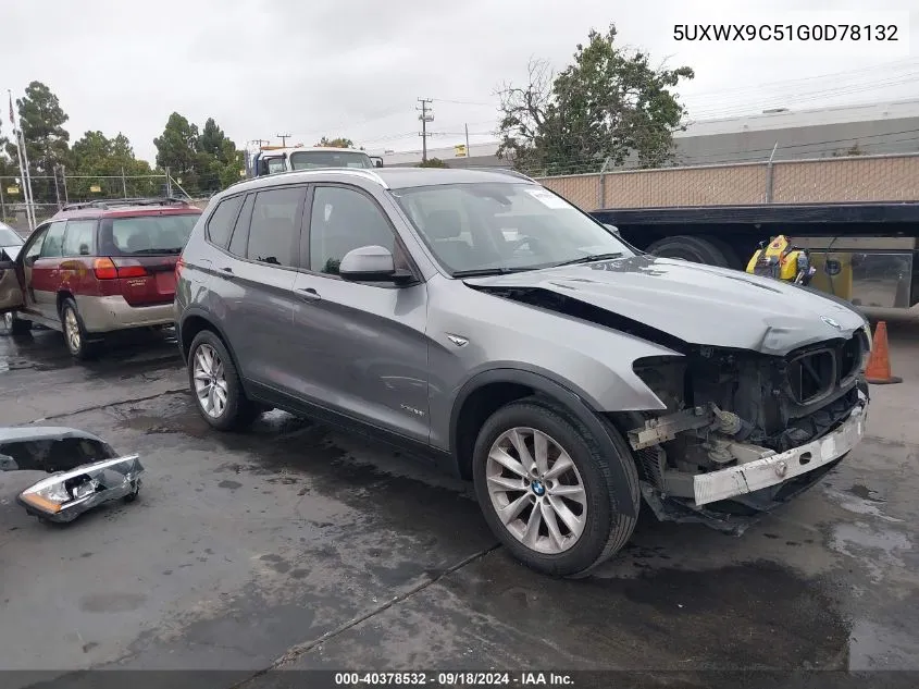 2016 BMW X3 xDrive28I VIN: 5UXWX9C51G0D78132 Lot: 40378532