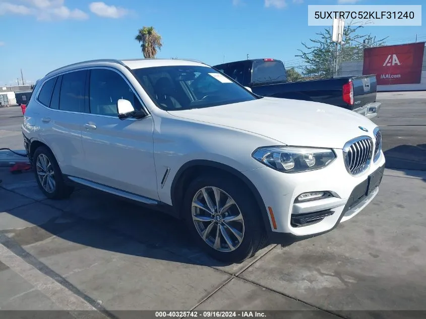 2019 BMW X3 Sdrive30I VIN: 5UXTR7C52KLF31240 Lot: 40325742