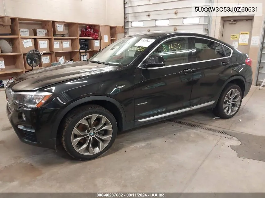 2018 BMW X4 xDrive28I VIN: 5UXXW3C53J0Z60631 Lot: 40287682