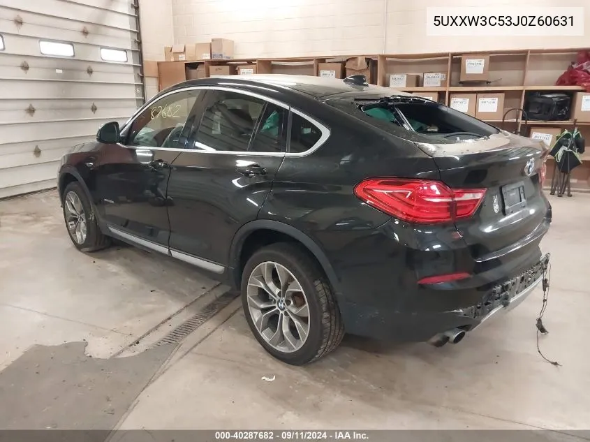 2018 BMW X4 xDrive28I VIN: 5UXXW3C53J0Z60631 Lot: 40287682