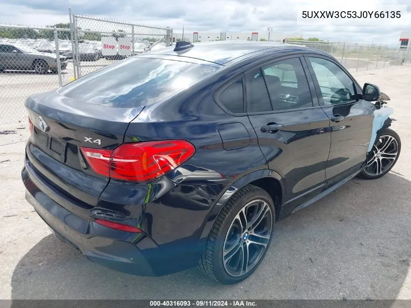 2018 BMW X4 xDrive28I VIN: 5UXXW3C53J0Y66135 Lot: 40316093