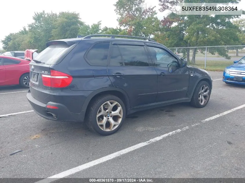 2009 BMW X5 xDrive48I VIN: 5UXFE83549L308364 Lot: 40361570