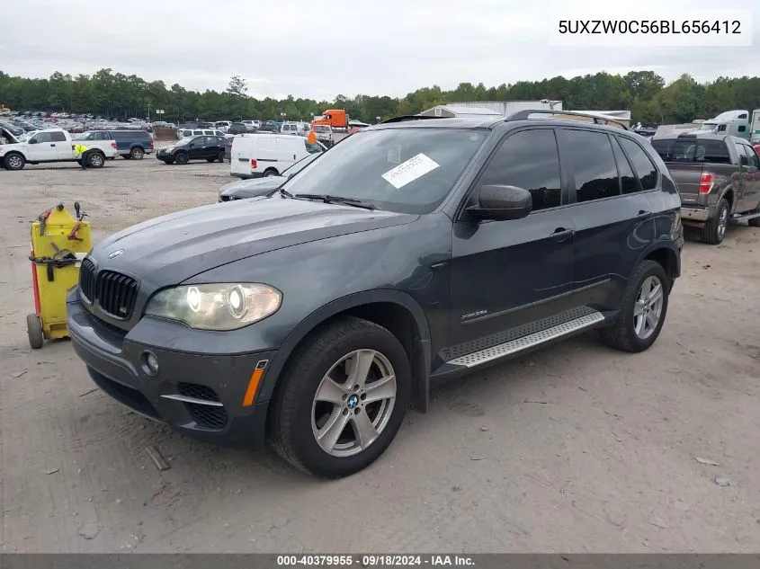 2011 BMW X5 xDrive35D VIN: 5UXZW0C56BL656412 Lot: 40379955