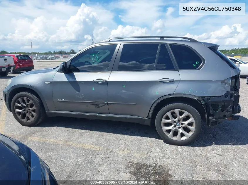 2012 BMW X5 xDrive35I/xDrive35I Premium/xDrive35I Sport Activity VIN: 5UXZV4C56CL750348 Lot: 40352505