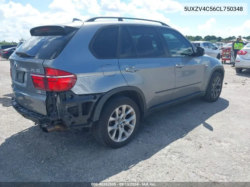 2012 BMW X5 xDrive35I/xDrive35I Premium/xDrive35I Sport Activity VIN: 5UXZV4C56CL750348 Lot: 40352505