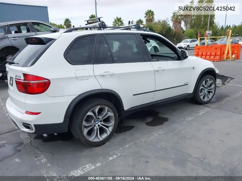 2012 BMW X5 xDrive50I VIN: 5UXZV8C52CL425042 Lot: 40361158