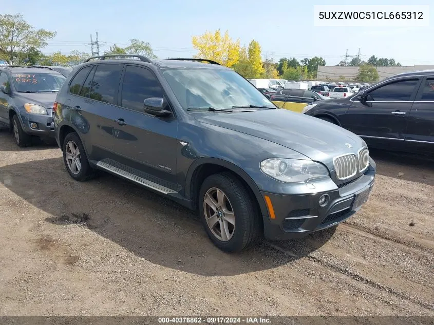 2012 BMW X5 xDrive35D VIN: 5UXZW0C51CL665312 Lot: 40376862