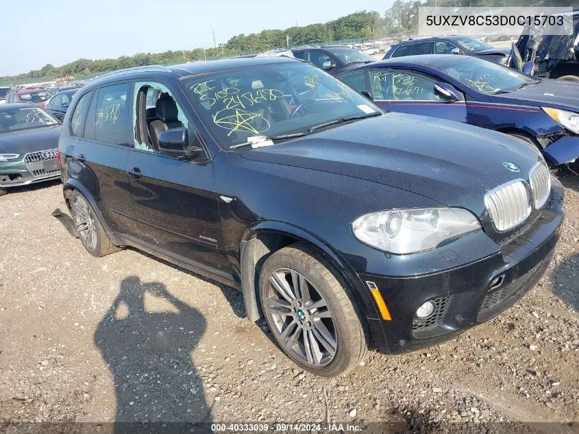 2013 BMW X5 xDrive50I VIN: 5UXZV8C53D0C15703 Lot: 40333039