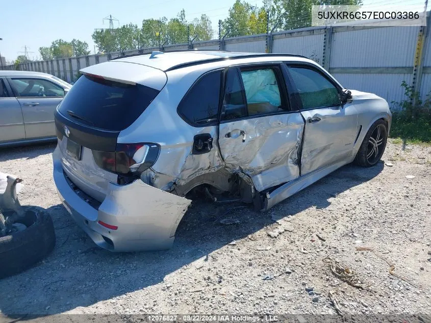 2014 BMW X5 VIN: 5UXKR6C57E0C03386 Lot: 12076827