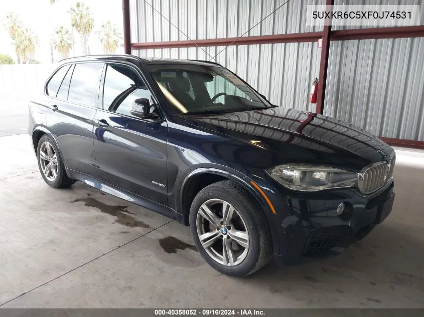 2015 BMW X5 xDrive50I VIN: 5UXKR6C5XF0J74531 Lot: 40358052