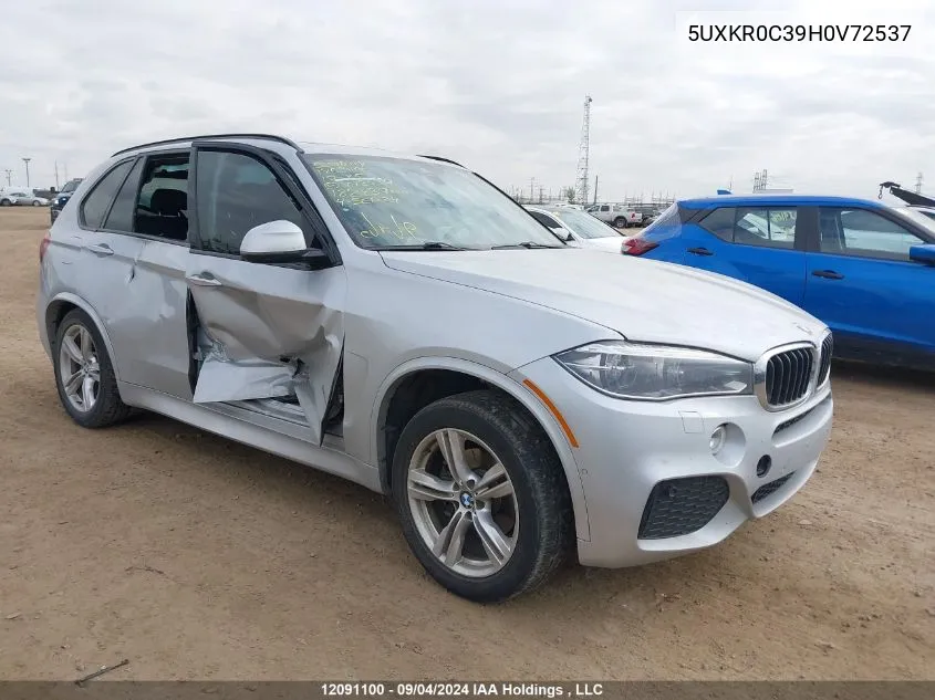 2017 BMW X5 VIN: 5UXKR0C39H0V72537 Lot: 12091100