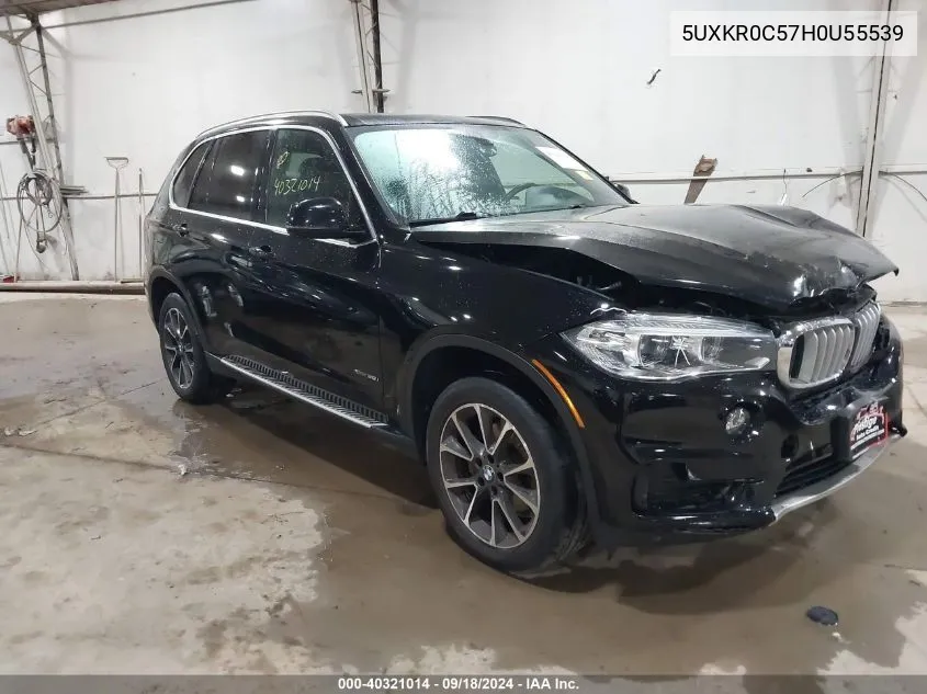 2017 BMW X5 xDrive35I VIN: 5UXKR0C57H0U55539 Lot: 40321014