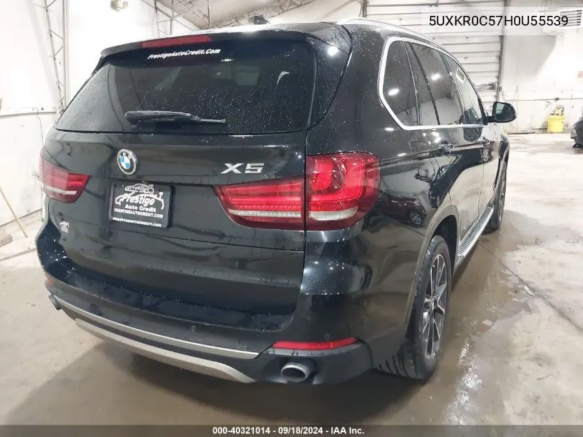 2017 BMW X5 xDrive35I VIN: 5UXKR0C57H0U55539 Lot: 40321014