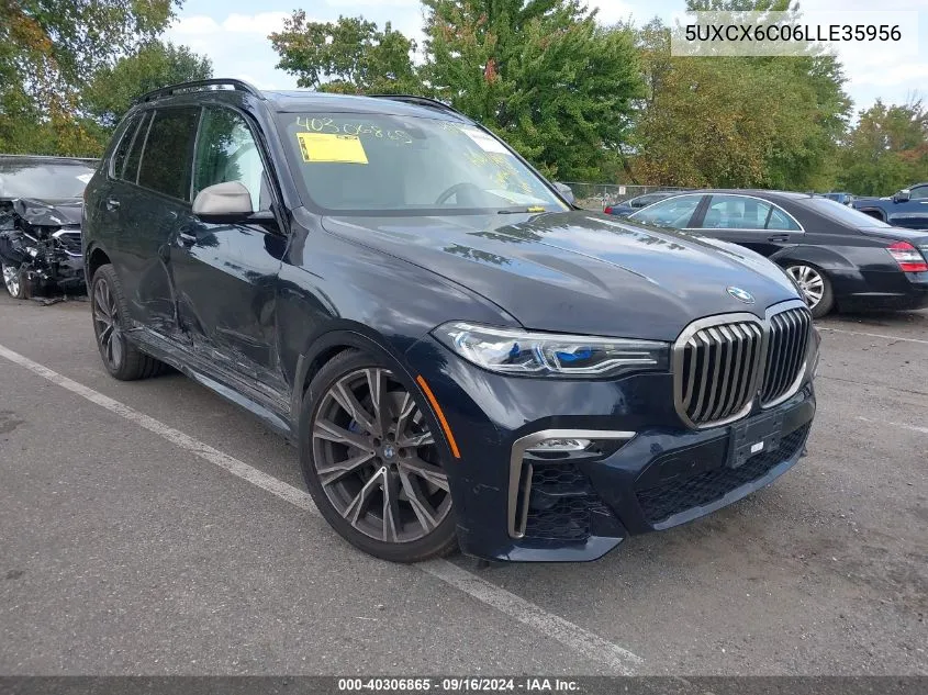 2020 BMW X7 M50I VIN: 5UXCX6C06LLE35956 Lot: 40306865