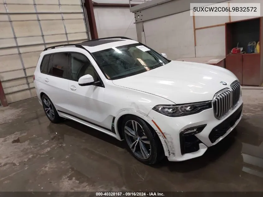 2020 BMW X7 xDrive40I VIN: 5UXCW2C06L9B32572 Lot: 40328167