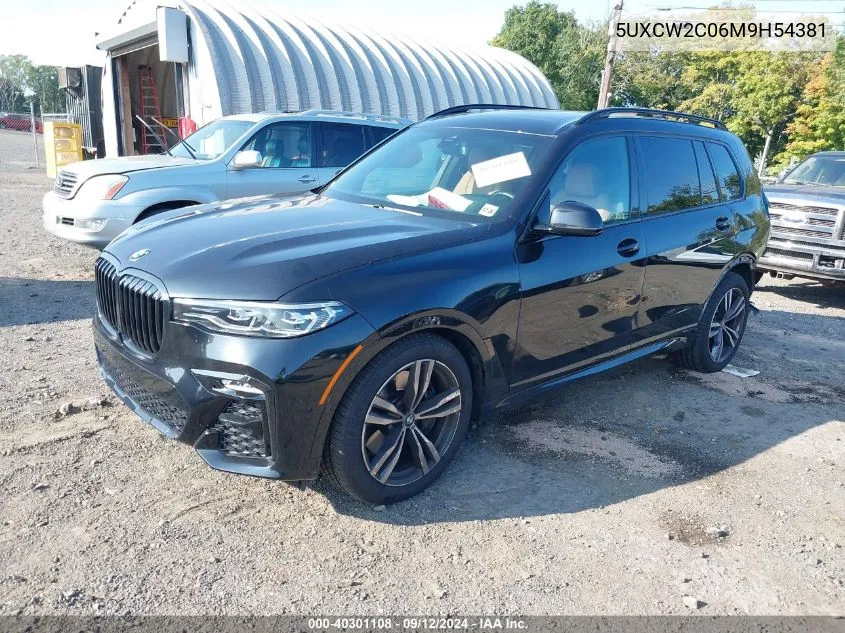 2021 BMW X7 xDrive40I VIN: 5UXCW2C06M9H54381 Lot: 40301108