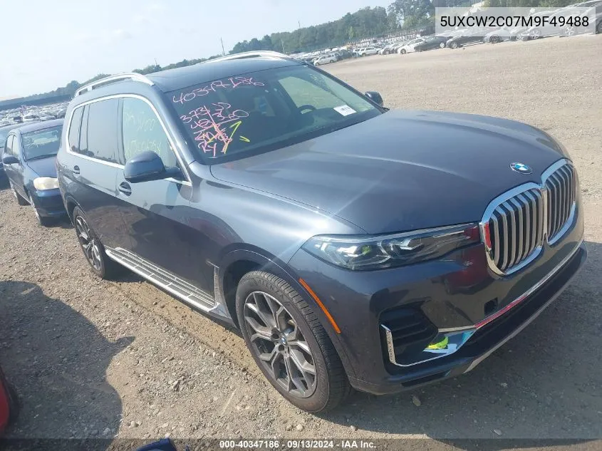 5UXCW2C07M9F49488 2021 BMW X7 xDrive40I